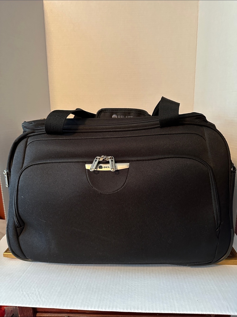 Delsey BlackTravel Bag with Front Pocket
